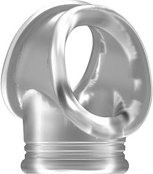 Shots Sono No.48 Cockring with Ball Strap Ring Hoden Transparent SON048TRA
