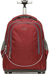 Polo Uplow Σχολική Τσάντα Τρόλεϊ Δημοτικού σε Κόκκινο χρώμα Μ33 x Π24 x Υ42cm