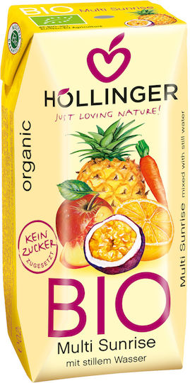 Hollinger Био Сок Sunrise Κοκτέιλ Τροπικών Φρούτων Без захар 200мл 1pcs