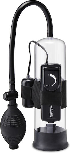 Pipedream Pump Worx Beginner's Vibrating Пенис помпа с вибрация Черен