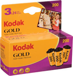Kodak Color Negative Gold 200 Roll 35mm (3x24 Exposures) Kodak Color Negative Gold 200 Roll 35mm (3x24 Exposures)