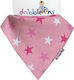 Dribble Ons Stars Bandana Stoff mit Taste Rosa