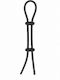 Shots Double Stretch Booster Δαχτυλίδι Πέους Σιλικόνης Μαύρο SHT409BLK