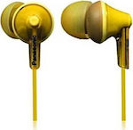 Panasonic Ακουστικά Ψείρες In Ear RP-HJE125 Κίτρινα
