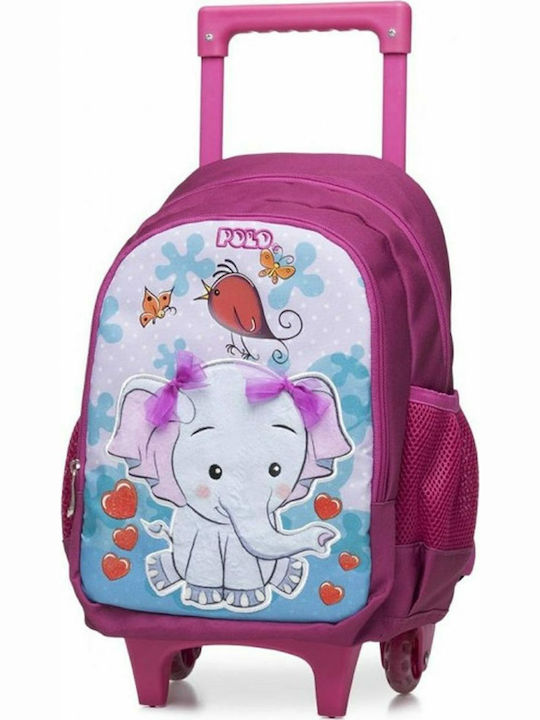 Polo Animal School Bag Trolley Kindergarten in Pink color 15lt