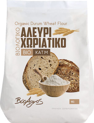 Βιο Αγρός Biologic Făină Grâu Χωριάτικο Τύπου Μ (1x 1kg ) 1kg