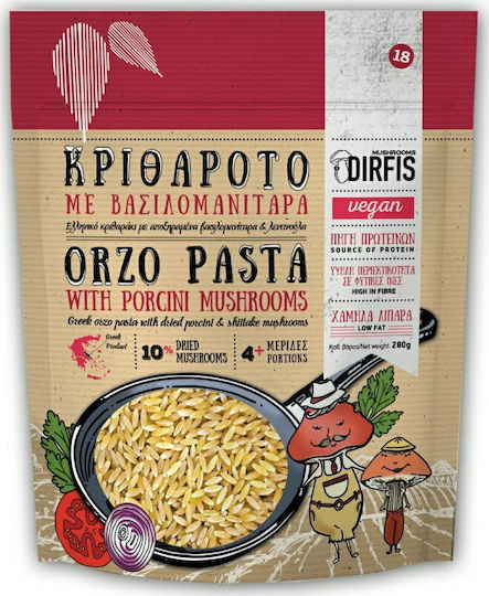 Manitaria Dirfys Orzo with Dried Porcini Mushrooms & Shiitake 280gr