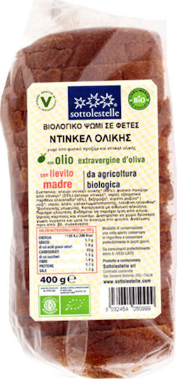Sottolestelle Toast Bread Dinkel Whole in Slices 400gr