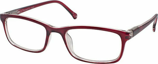 Eyelead E166 Reading Glasses +2.50 in Burgundy color Ε 166 E 166