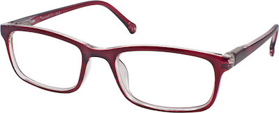 Eyelead E166 Lesebrille +4.00 in Burgundisch Farbe E166 E 166