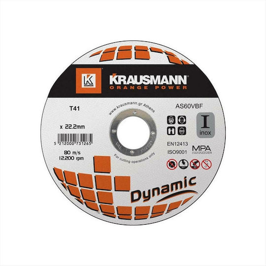 Krausmann Δίσκοι Κοπής Inox Dynamic Δίσκος Κοπής Μετάλλου 115mm 25τμχ
