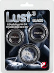 You2Toys Lust 3 Cockrings Set Black 3pcs