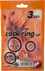 You2Toys Silicone Cock Ring Set Black