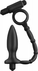 Pipedream Anal Fantasy Collection Ass-Kicker with Cockring Ring Schwanz mit Analplug Schwarz PD4609-23
