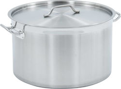 vidaXL Edelstahl Marmite Kapazität 58Es mit Durchmesser 50cm und Höhe 30cm.