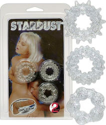 You2Toys Stardust Cock Rings Clear 3pcs