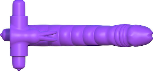 Pipedream Fantasy C-Ringz Double Penetrator Rabbit Vibration Ring Schwanz Silikon Lila PD5819-12