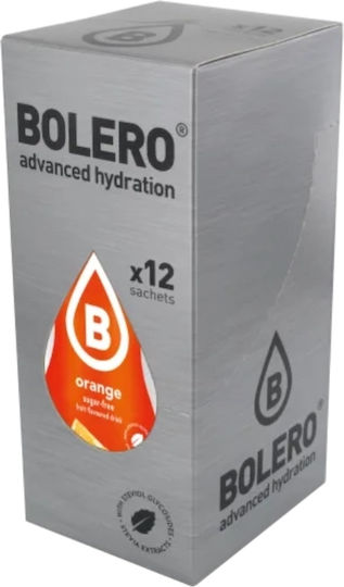 Bolero Χυμός σε Σκόνη 1.5L σε Νερό Πορτοκάλι Χωρίς Προσθήκη Ζάχαρης 9gr 12τμχ