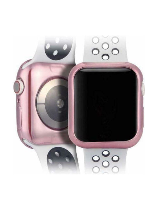 Dux Ducis Gel Carcasă de Silicon în culoarea Roz pentru Apple Watch 44mm