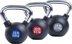 Viking Black Rubber Kettlebell C-628 4kg