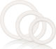 Calexotics Rubber Ring 3 Piece Set Сет Пръстени Петел Бели 3бр