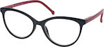 Eyelead Ε 200 Women's Reading Glasses +1.00 in Black color E 200