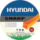 Hyundai 81F43 Μεσινέζα Τετράγωνη Μήκους 23m και Πάχους 4.5mm