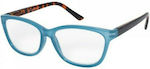 Eyelead E190 Women's Reading Glasses +4.00 in Turquoise color E190 E 190