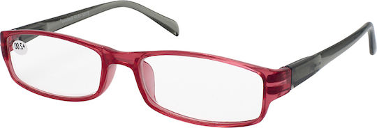 Eyelead E 182 Reading Glasses +3.50 in Red color