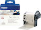 Brother Etikettendrucker-Band 15,2m x 62mm in Transparent Farbe Kompatible Reihe mit Brother DK