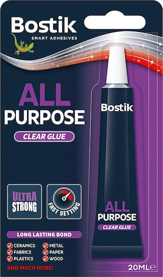 Bostik Κόλλα Gel Στιγμής All Purpose Clear Glue για Ύφασμα 20ml