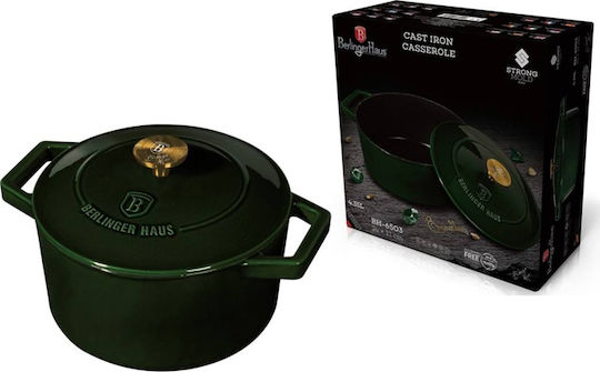 Berlinger Haus Emerald Collection Deep Pot made of Cast Iron 4.35lt / 24cm