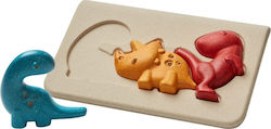 Ξύλινο Παιδικό Puzzle Σφηνώματα Δεινόσαυροι 3pcs Plan Toys