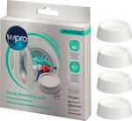 Wpro SKA202 Αντικραδασμικά Πέλματα Πλυντηρίου από Πλαστικό 484000008531 4τμχ