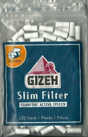 Gizeh Filtertips Aktivkohle 6mm 120x20Stk