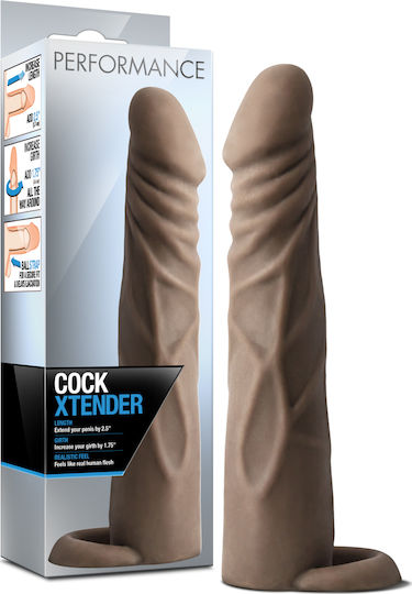 Blush Performance Cock Xtender Протеза За Пенис Кафяв 17.8см