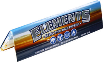 Elements King Size Листчета за свиване на цигари Slim King Size 33 листове 1бр