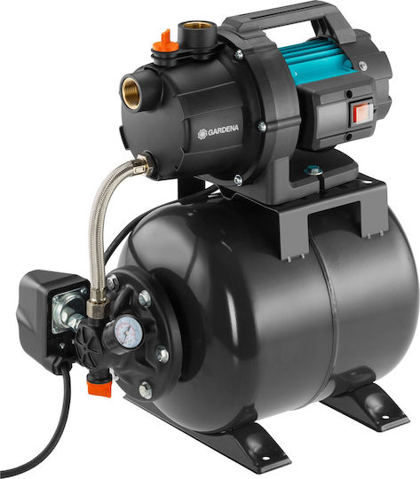 Gardena 3000/4 Single Stage Single Phase Water Pressure Pump with 19 Litre Container 600W