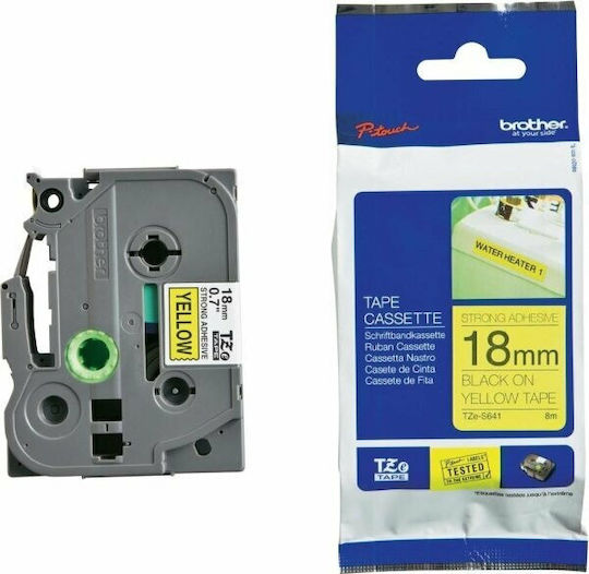 Brother Bandă Pentru Etichetări 8m x 18mm Galben Culoare Full Face Serie Compatibilă Brother TZe/TZ