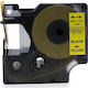 Dymo Label Maker Tape 5.5m x 24mm in Yellow Colour Compatible with Dymo Rhino/IND