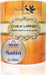 Mondobello Chalk Varnish Βερνίκι για Χρώμα Κιμωλίας Satin Clear Διάφανο 750ml