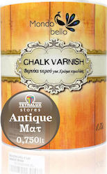 Mondobello Chalk Varnish Varnish for Chalk Colour Mat Antique Antique Καφέ 750ml