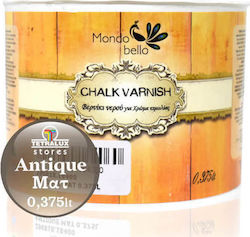 Mondobello Chalk Varnish Βερνίκι για Χρώμα Κιμωλίας Mat Antique Καφέ 375ml