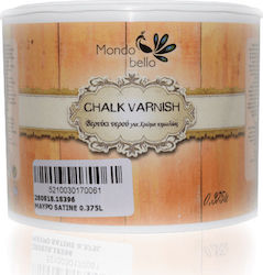 Mondobello Chalk Varnish Βερνίκι για Χρώμα Κιμωλίας Satin Μαύρο 375ml