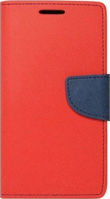 iSelf Fancy Synthetic Leather Wallet Red (Galaxy A71)