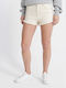 Superdry Eliza Cut Off Women's Jean Shorts Beige