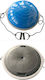 Luxury Fitness L00109 Balance-Ball Schwarze Höhe 25cm mit Durchmesser 63cm