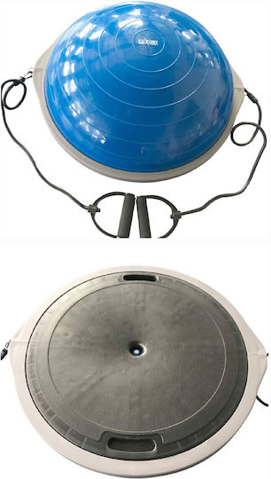 Luxury Fitness L00109 Balance-Ball Schwarze Höhe 25cm mit Durchmesser 63cm