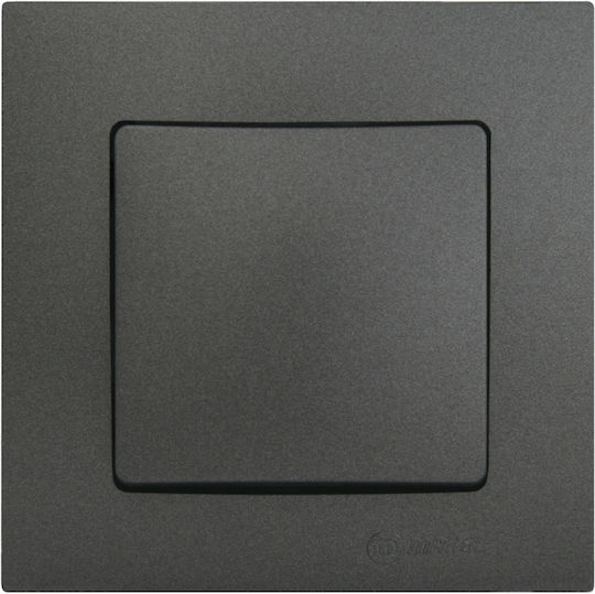 Makel Lillium Natural Kare Elektrischer Wandtaster Vertieft Einweg Mit Rahmen Elektrische Wandschalter Graphit