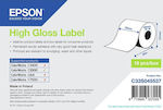 Epson High Gloss Ταινία Ετικετογράφου 33m x 76mm σε Λευκό Χρώμα